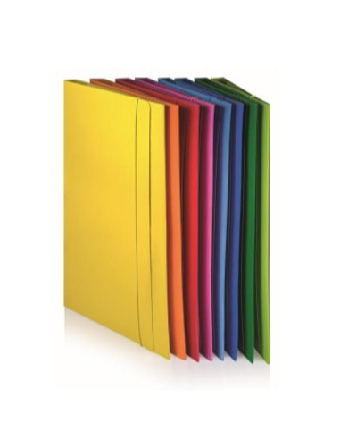 CF10CARTELLE 3LEMBI C/ELAST BLU