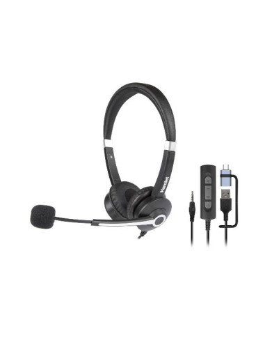 CUFFIA BUSINESS BIAURALE CON MIC.