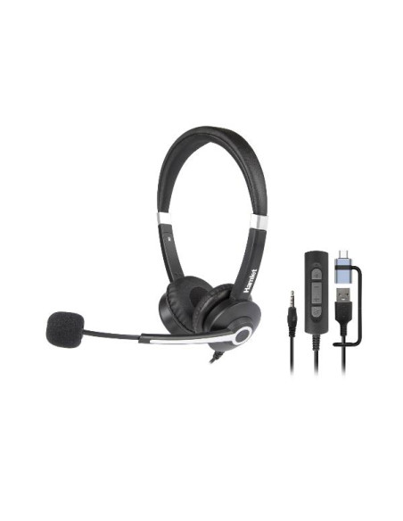 CUFFIA BUSINESS BIAURALE CON MIC.