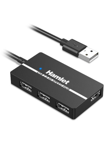 HUB USB2.0 SLIM 4PORTE AUTOALIMENT.