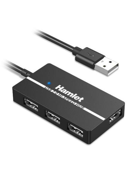 HUB USB2.0 SLIM 4PORTE AUTOALIMENT.