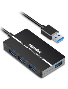 HUB USB3.0 SLIM 4 PORTE 5.0GBPS