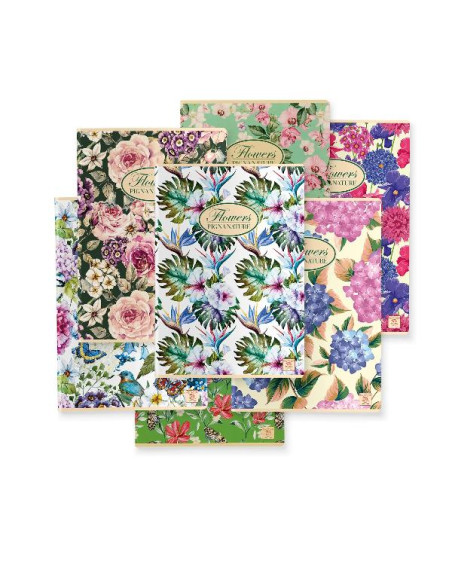 CF10 QUADERNI FLOWERS A4 OC 80GR