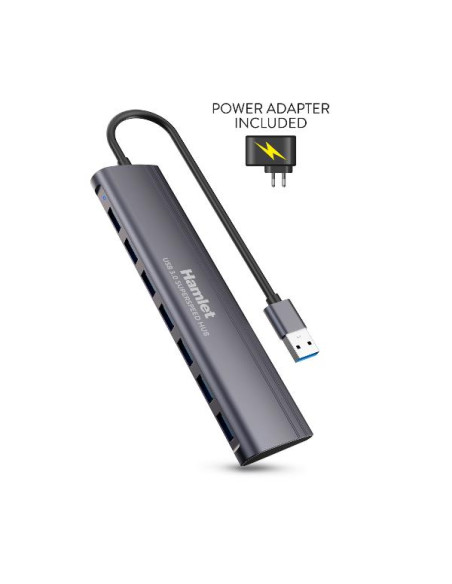 HUB USB3.0 SLIM 7 PORTE 5.0GBPS ALI