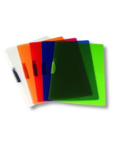 CARTELLINA CLIPPER TRASPARENT ROSSO