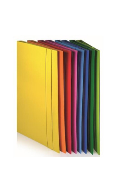 CF10CARTELLE 3LEMBI C/ELAST ARANCIO