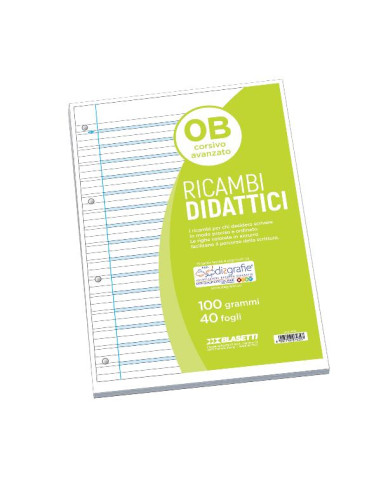 RICAMBI DIDATTICI A4 0B 40FF 100GR