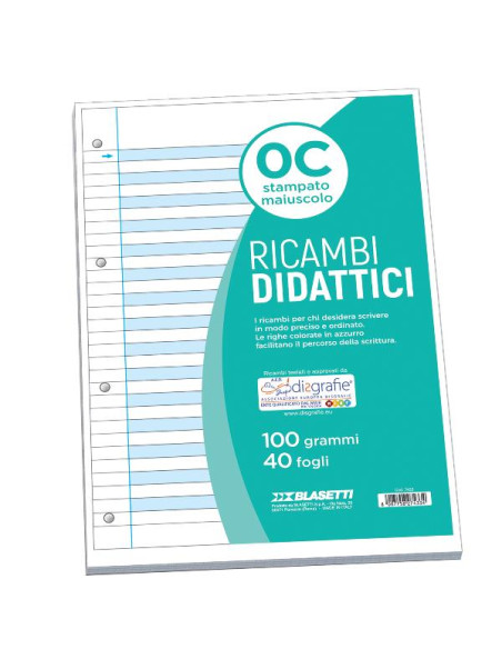 RICAMBI DIDATTICI A4 0C 40FF 100GR
