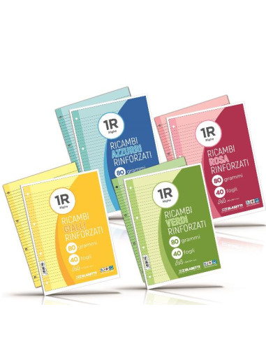 RICAMBI RINF A4 ROSA  80 GR 40FF 1R