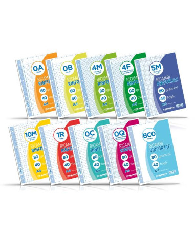 RICAMBI A4 RIGHE 1R 40FF