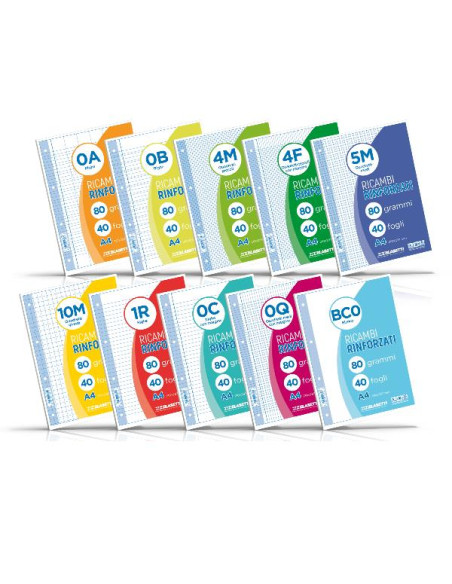 RICAMBI A4 RIGHE 1R 40FF