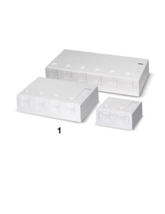 SCATOLA KEYSTONE 6 PRESE BIANCA