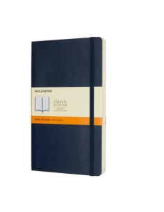 TACCUINO LARGE MORBIDO A RIGHE BLU