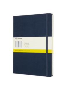 TACCUINO LARGE RIGIDO A RIGHE BLU