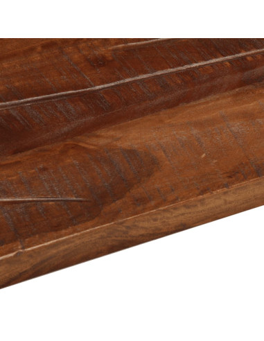 Piano Tavolo 40x40x2,5 cm Quadrato Legno Massello di Recupero