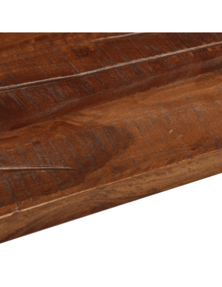 Piano Tavolo 40x40x2,5 cm Quadrato Legno Massello di Recupero