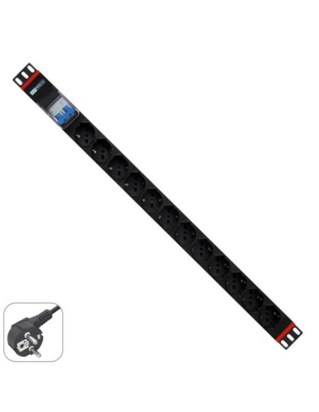 MULTIPRESA 12 PRESE UNIV. VERTICALE