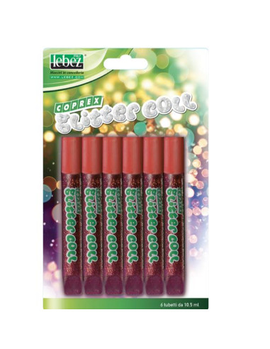 CF6 GLITTER COLL 10,5 ML BLIS.ROSSO