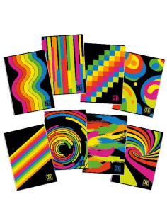 CF10 QUADERNO BLACK FLUO A4 80G 4M