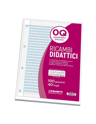 RICAMBI DIDATTICI A4 0Q 40FF 100GR