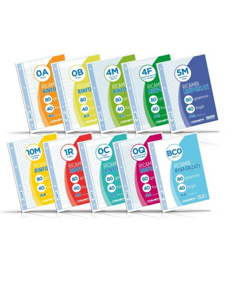 RICAMBI A4 RIGHE 0A 40FF