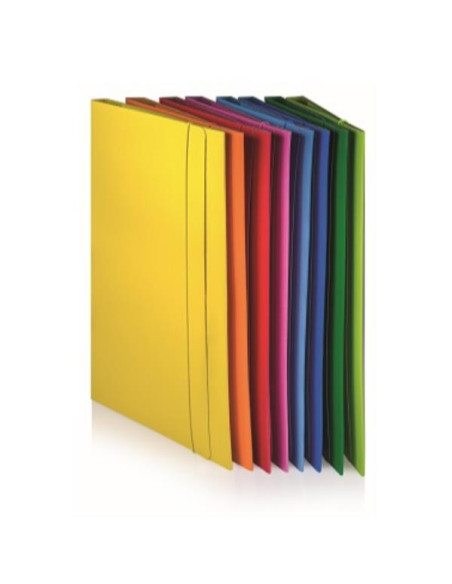 CF10CARTELLE 3LEMBI C/ELAST ROSSO