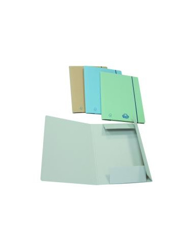 CF20CARTELLE 3LEMBI C/ELAST AZZURRO