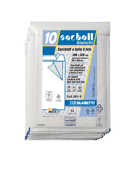 CF10 SACCO IMBOT/BIANCO 20X32CM