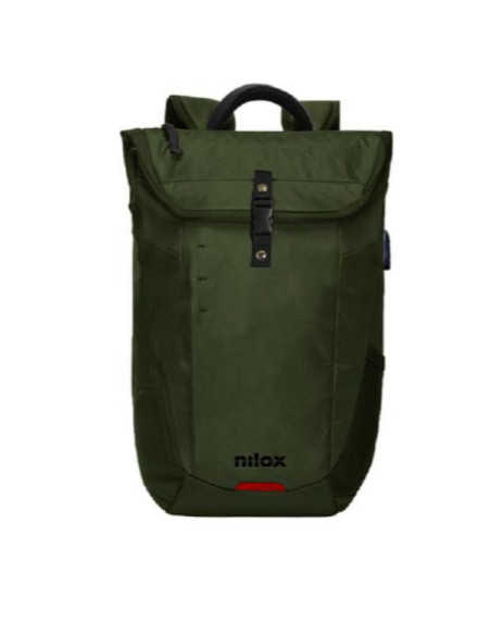 Nilox NXBPODECO borsa per laptop 39,6 cm (15.6") Zaino Verde