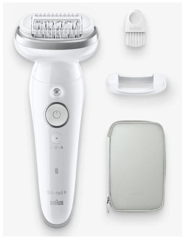 Braun Silk-épil 9 BR2-225328 epilatore 40 pinzette Grigio, Bianco