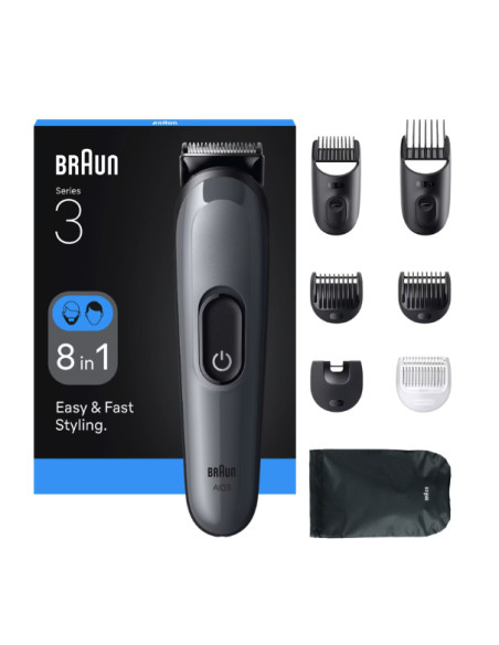 Braun AIO3540 tagliacapelli Nero, Grigio 14 Nichel-Metallo Idruro (NiMH)