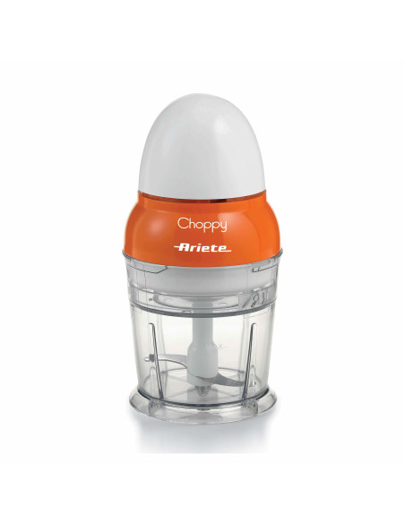 Ariete 1836 Choppy - Tritatutto con lame in Acciaio Inox - si avvia premendo il coperchio - 250 ml - 160 Watt - Arancione