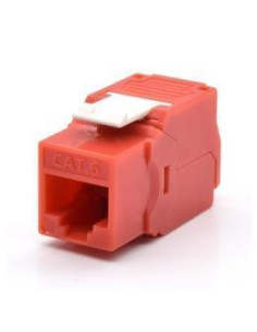 PRESA RJ45U CAT.6  ROSSO