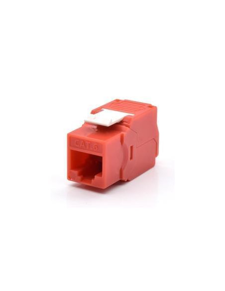 PRESA RJ45U CAT.6  ROSSO