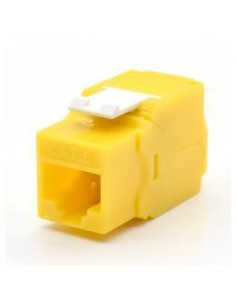 PRESA RJ45U CAT.6  GIALLO