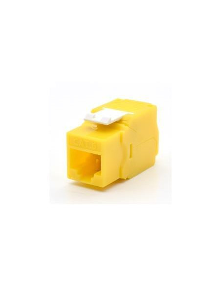 PRESA RJ45U CAT.6  GIALLO