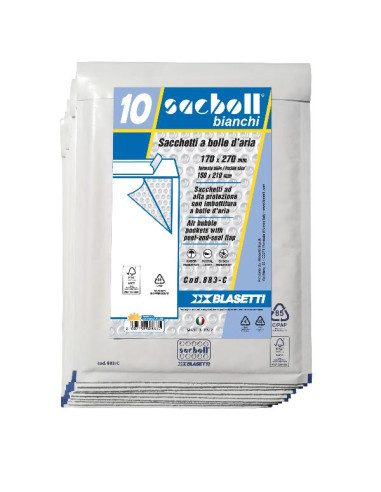 CF10 SACCO IMBOT/BIANCO 17X27CM