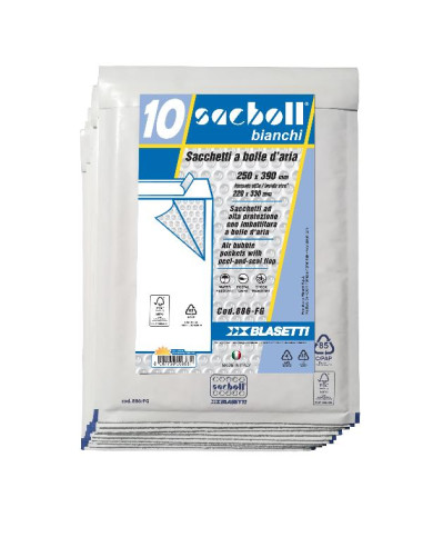 CF10 SACCO IMBOT/BIANCO 25X39CM