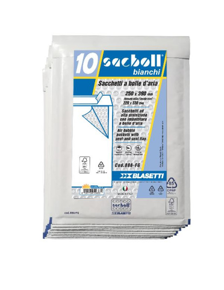 CF10 SACCO IMBOT/BIANCO 25X39CM