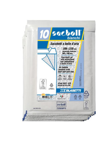 CF10 SACCO IMBOT/BIANCO 20X22CM