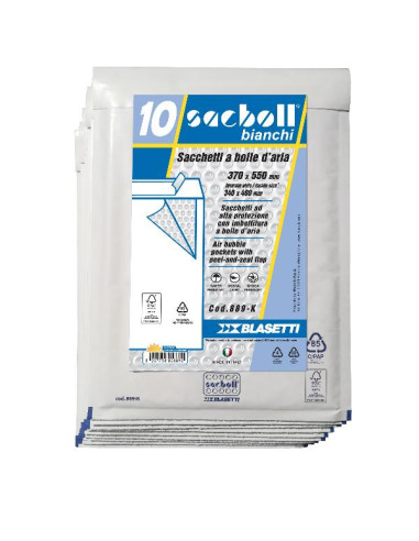 CF10 SACCO IMBOT/BIANCO 37X55CM