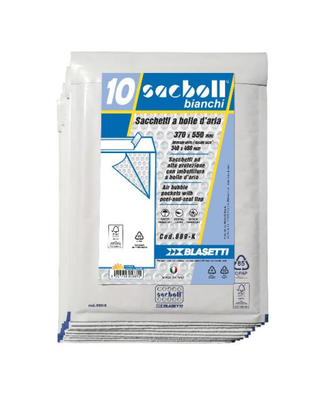 CF10 SACCO IMBOT/BIANCO 37X55CM