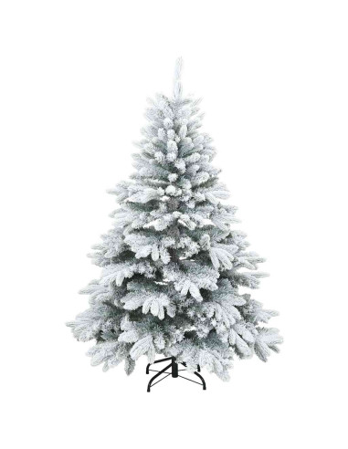 Albero di Natale artificiale con 150 LED Verde 150 cm PE e PVC