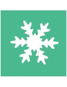 FUSTELLA MM.25  FIOCCO DI NEVE