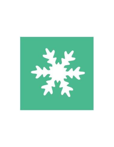 FUSTELLA MM.25  FIOCCO DI NEVE