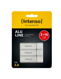 CHIAVETTA 16GB SILVER USB 2.0  3PZ.