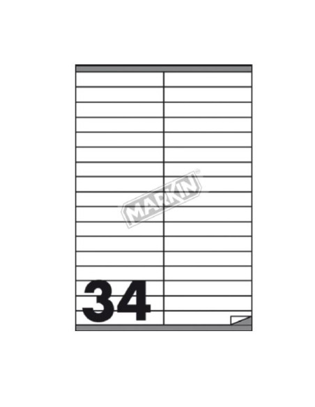 CF3400 ETICHETTE  34FGX100 105X16 9