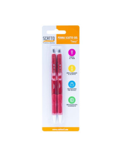 CF2PZ PENNA  SCATTO GEL 0 7MM ROSSO