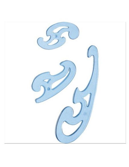 KIT3 CURVILINEE  COL.GRIGIO  TRASP.