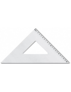 SQUADRA 45° 30 CM ALLUMINIO